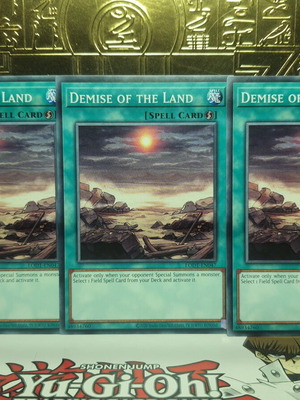 Yu-Gi-Oh! Demise of the Land playset like new
