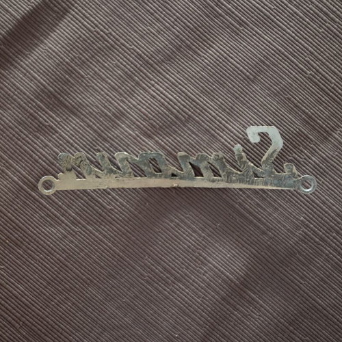 Sign from old hairdressing helmet like new