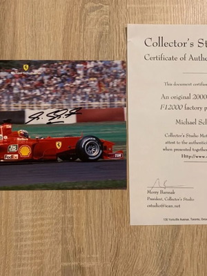 Αυτόγραφο Michael Schumacher καινούργιο με πιστοποιητικό γνησιότητας