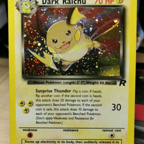 Pokemon Dark Raichu Team Rocket Holo -  65,00 - Vendora.cy