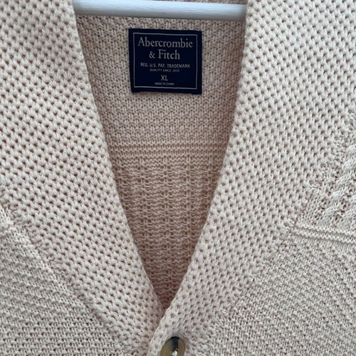 Abercrombie & Fitch knit cardigan XL - Tall like new, beige