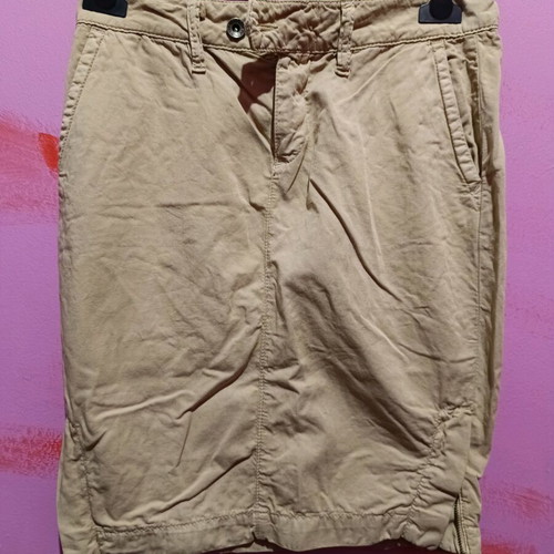 Eva skirt size S cotton with side slits and pockets like new, beige
