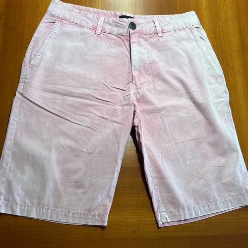 Bershka cargo shorts like new, white with pink, size 38 (M)