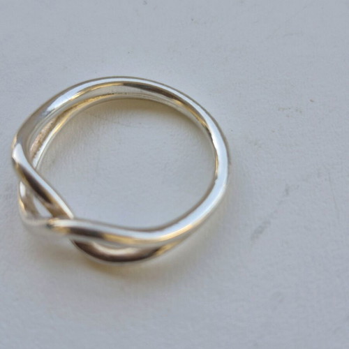 Folli Follie Infinity Symbol Ring like new, size 56, silver