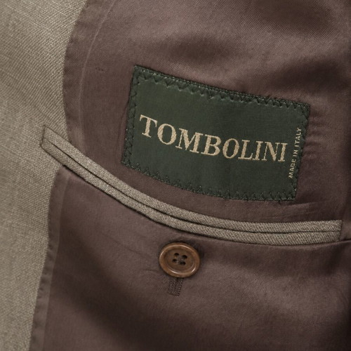 Tombolini men's blazer made in Italy, like new, 100% virgin wool taupe