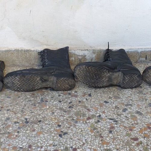Air Force boots used, 1980s, pairs size 43