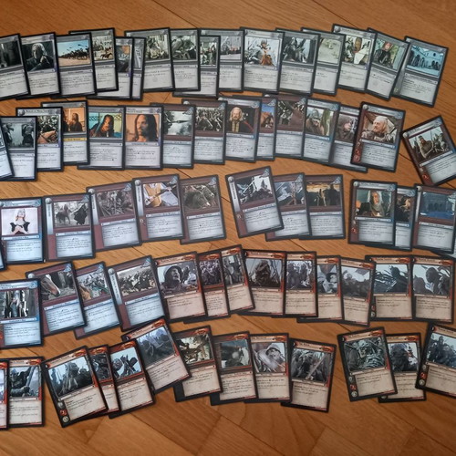 Lord of the Rings cards new, Theoden and Eomer decks with rare gold cards