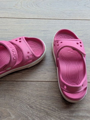 Crocs πέδιλα καλοκαιρινά μεταχειρισμένα, ροζ, νούμερο 28-29