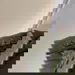  Χακί σακάκι με εφέ δέρμα