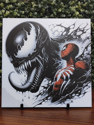 Spiderman and Venom Hueforge