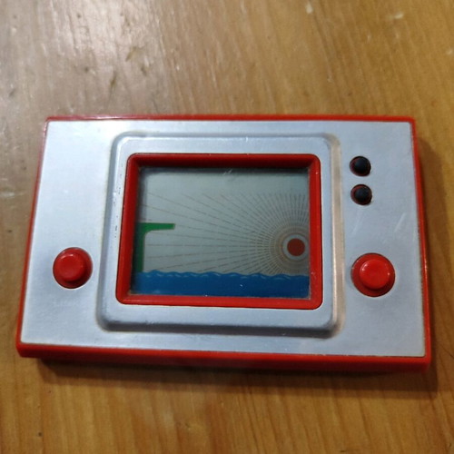 Pocket game dolphin used, 1975, fishing toy