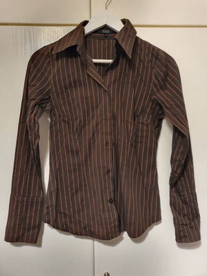 Brown striped shirt like new