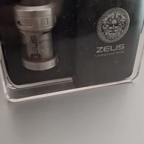 GeekVape Zeus Dual RTA used, stainless steel rebuildable atomizer