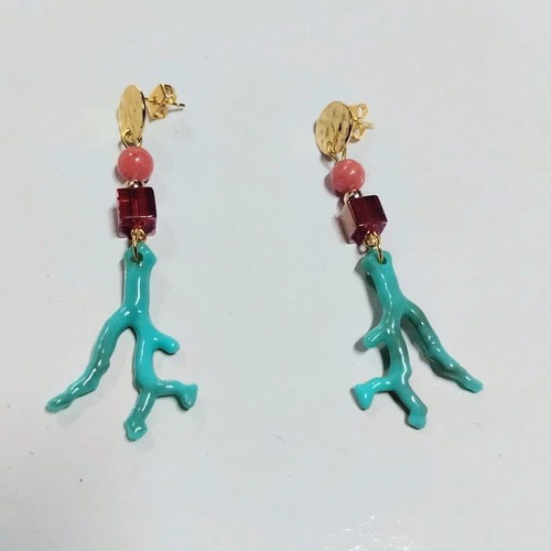 Zara turquoise dangle earrings like new, summer style