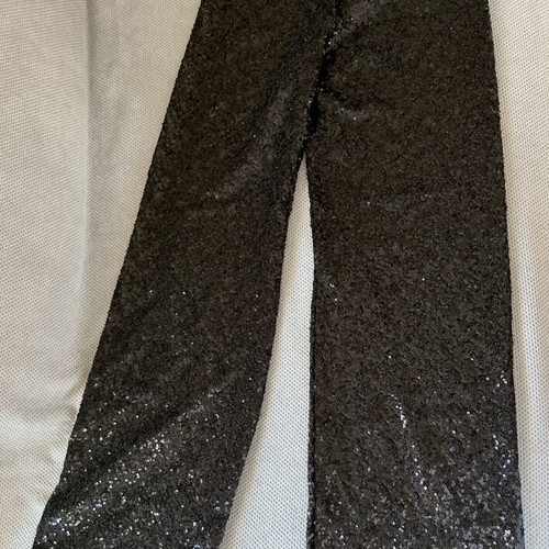 Calzedonia Party Legs black sequin palazzo pants S
