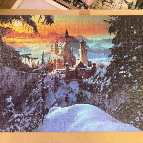 Wild Horse puzzles used, set of 2, 1000 pieces each