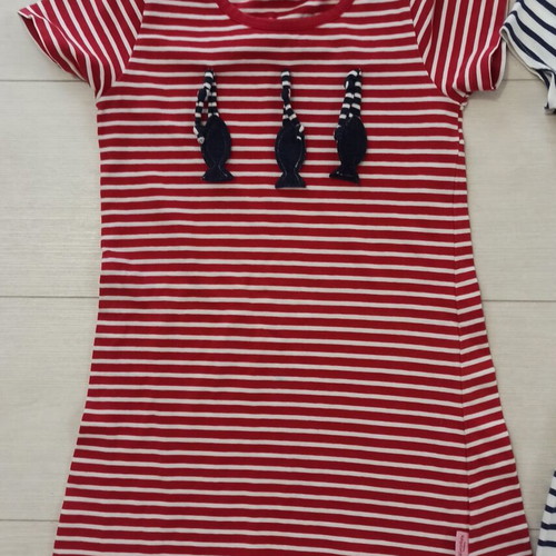 Primark cotton summer dresses for girl up to 7 years like new, blue and red