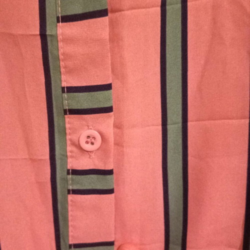 Vintage • maxi striped shirt dress • L/XL