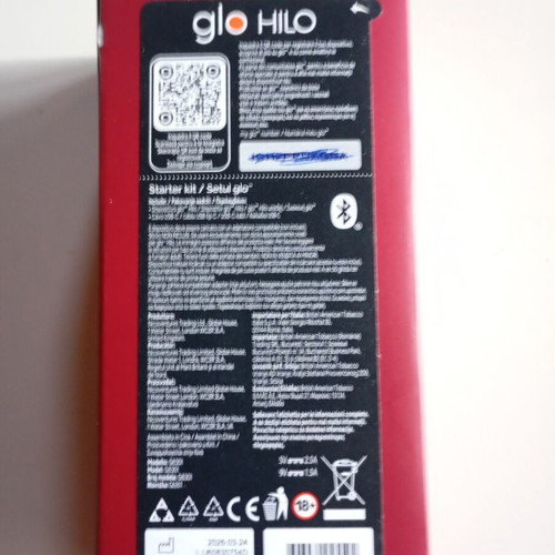 Glo HILO e-cigarette new, sealed, burgundy red