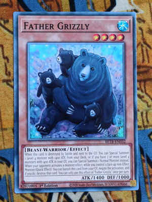 Yu-Gi-Oh! Father Grizzly κάρτα Effect Monster, 1st Edition