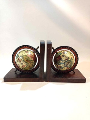 Esso PAPPAS advertising globe bookends