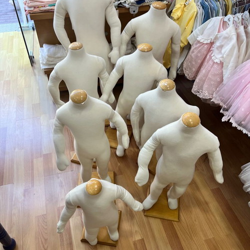 Children's store mannequins used, set of 8, various sizes