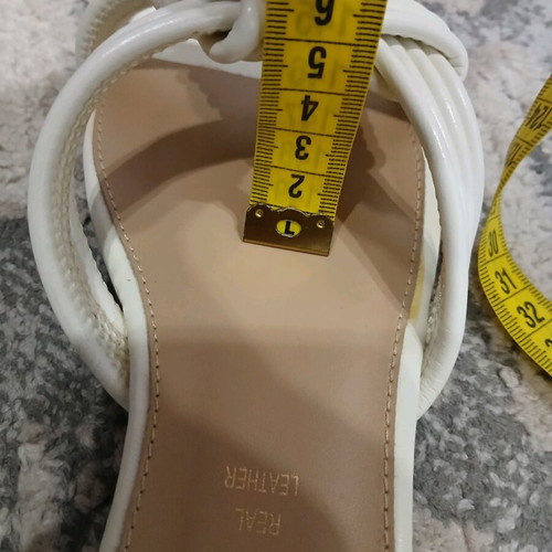 Exe flat sandals like new, size 38, white