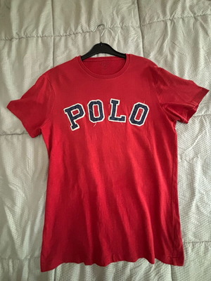 Polo men's tshirt used, size M, red