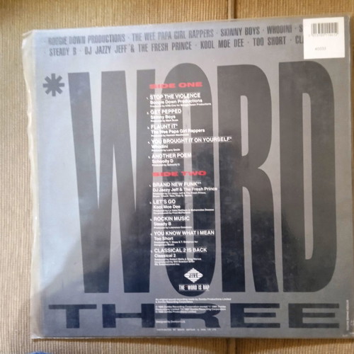 Word Three Vol 3 LP μεταχειρισμένο, Hip-Hop