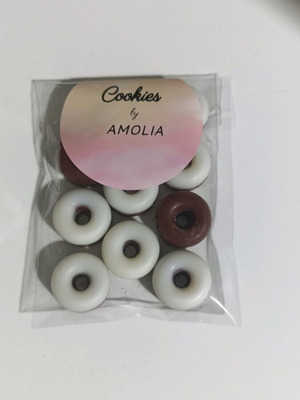 Wax melts with Cookies scent in mini donut shape, 20g