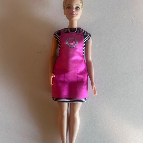Curvy Barbie Barista Coffee Shop doll, Mattel