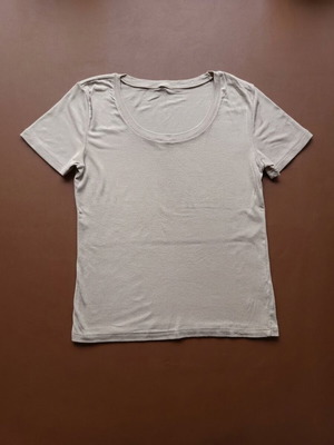 Short Sleeve Blouse like new, beige, size M