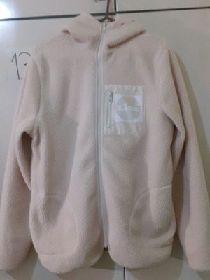 Fleece jacket Lidl used, beige, size S, missing hood elastic