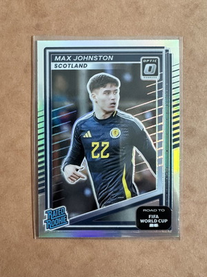 Max Johnston 2025-26 Donruss Road to FIFA World Cup Rated Rookie Optic Card #233 new