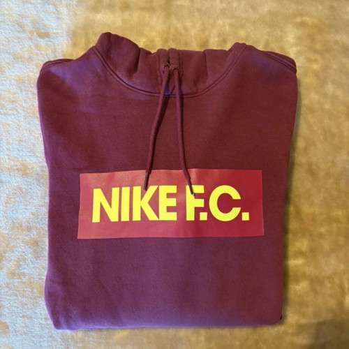 Nike hooded sweatshirt like new, men's XS, red and purple