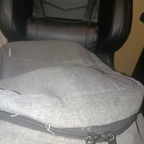 Lenovo laptop backpack used, gray