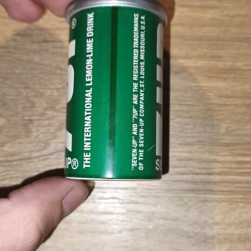 Vintage 7-Up Can Miniature Pencil Sharpener used