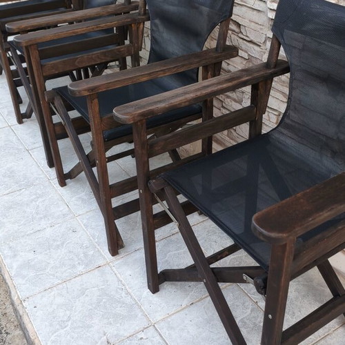Director chairs professional set of 4 like new