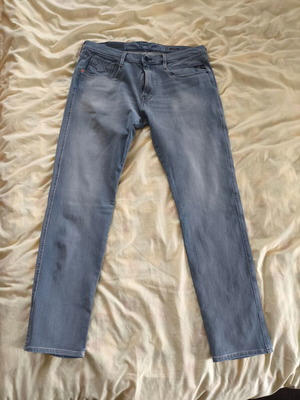 Replay Anbass Hyperflex Jeans waist 36 length 32 light blue like new