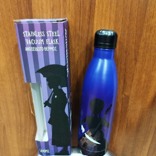 Wednesday stainless steel thermos new with box