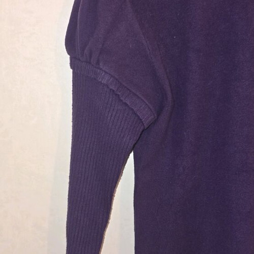Vergi blouse purple suede like new, size S