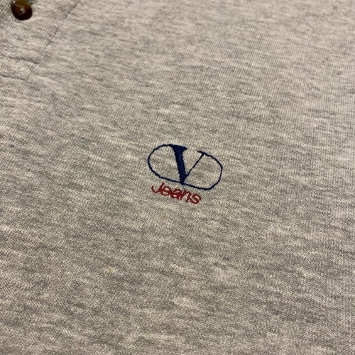 Valentino long sleeve shirt 95% cotton, like new, gray, size L