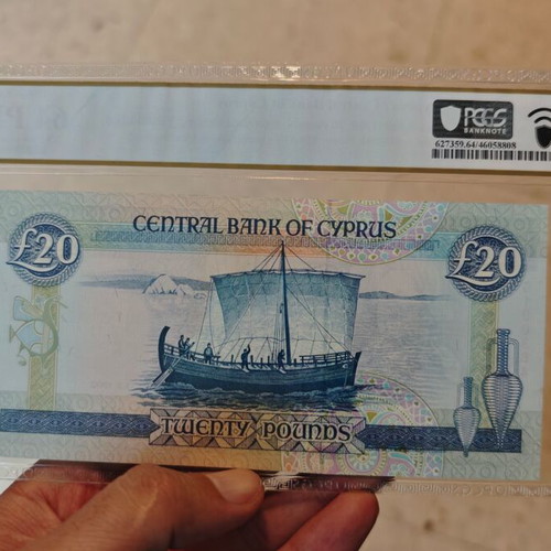 Cyprus 20 Pounds 1993 Certified PCGS New