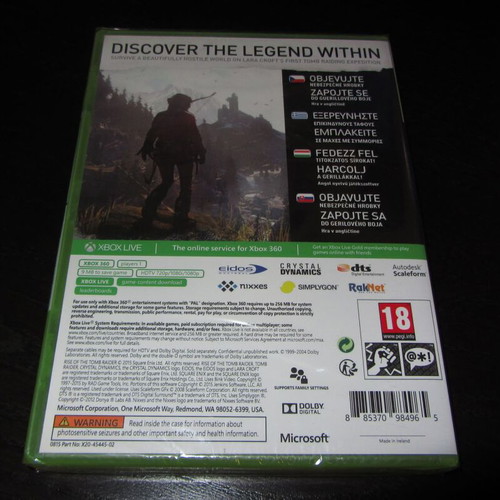 Rise of the Tomb Raider Xbox 360 new sealed