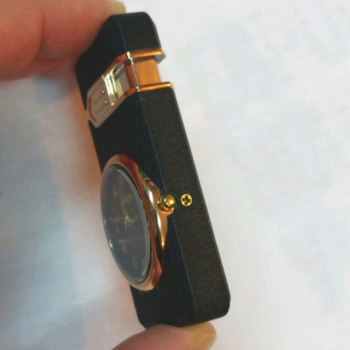 Gas Lighter with Clock New, Windproof