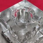 Crystal Inkwell Used With Silver Base