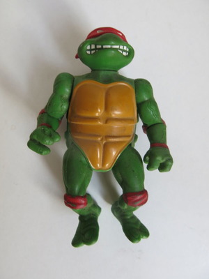 Teenage Mutant Ninja Turtles Raphael figure used, vintage 1988, missing accessories