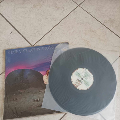 Stevie Wonder In Square Circle vinyl used with protective sleeve