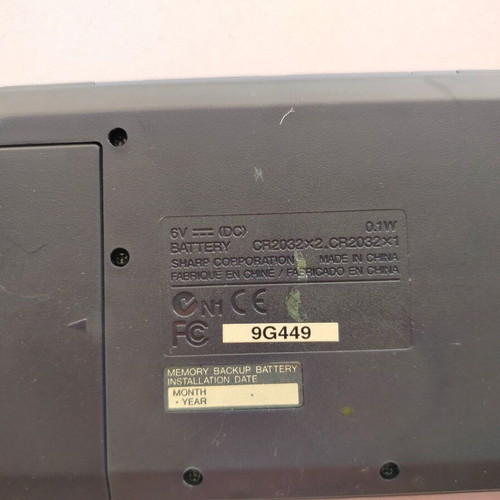 Sharp EL-6790 electronic organizer used, with external marks