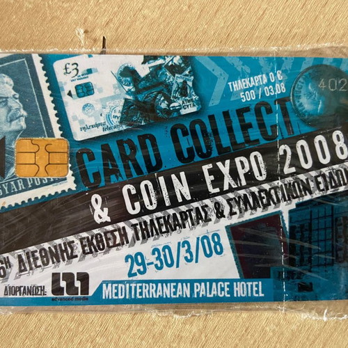 Card Collect & Coin Expo 2008 collectible phone card new, sealed